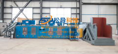 Rod induction heating and graphite spray coating forging automatic production line