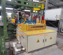 Iron plate induction heating furnace
