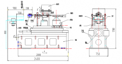 Overall structural design of rail end quenching machine
