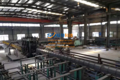 Step type steel pipe quenching and tempering production line