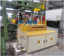 Steel plate induction heating furnace