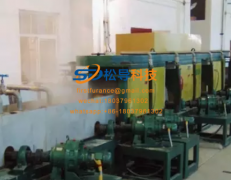 Oil drill bit tempering production line